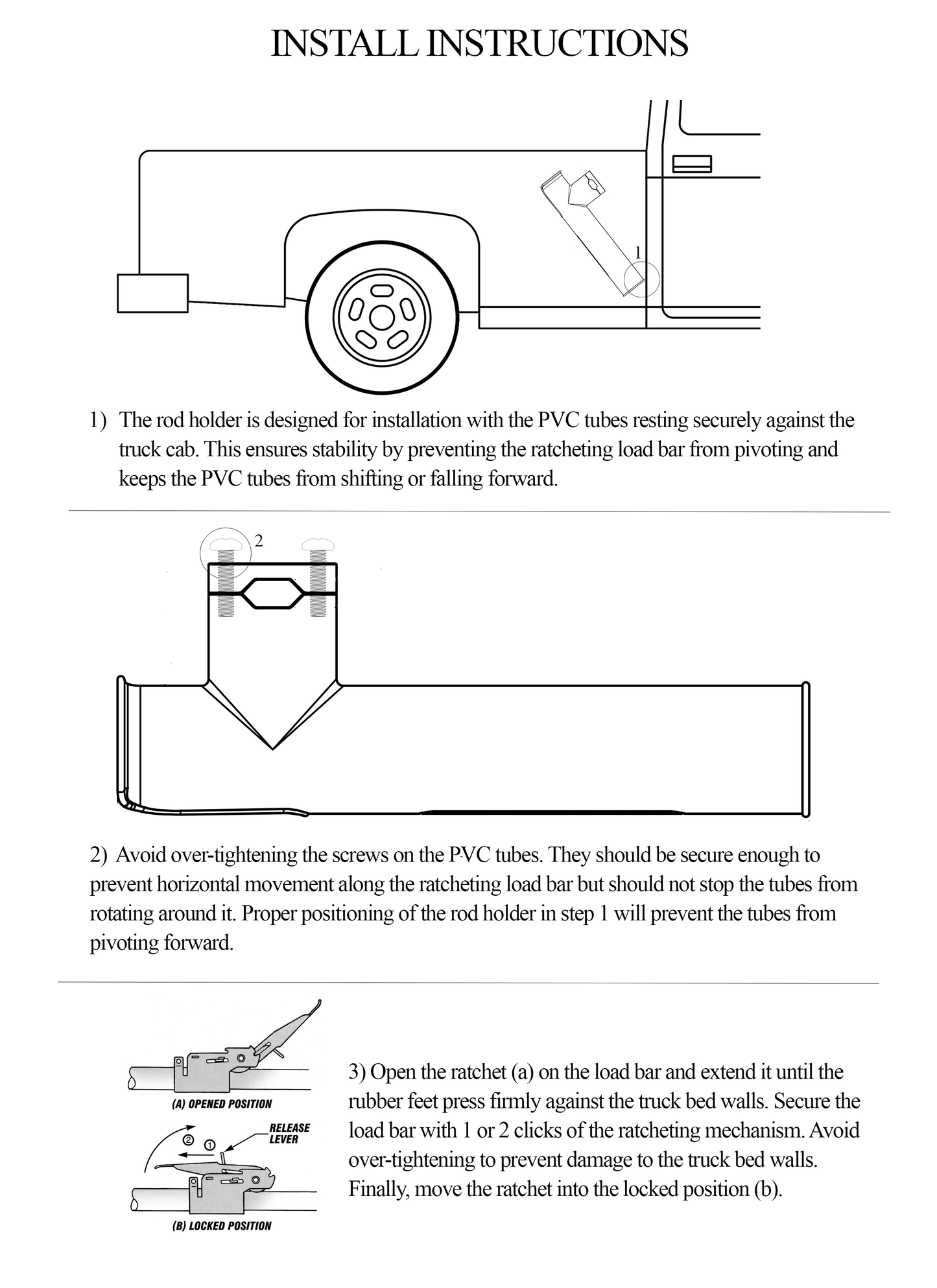 Universal Rod Holder | Fits 40-70" Beds