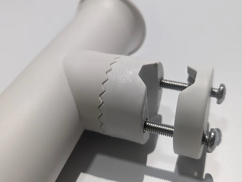 PVC Rail Mounted Rod Holder